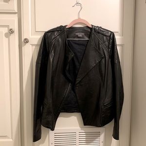 Vince Leather Jacket Black